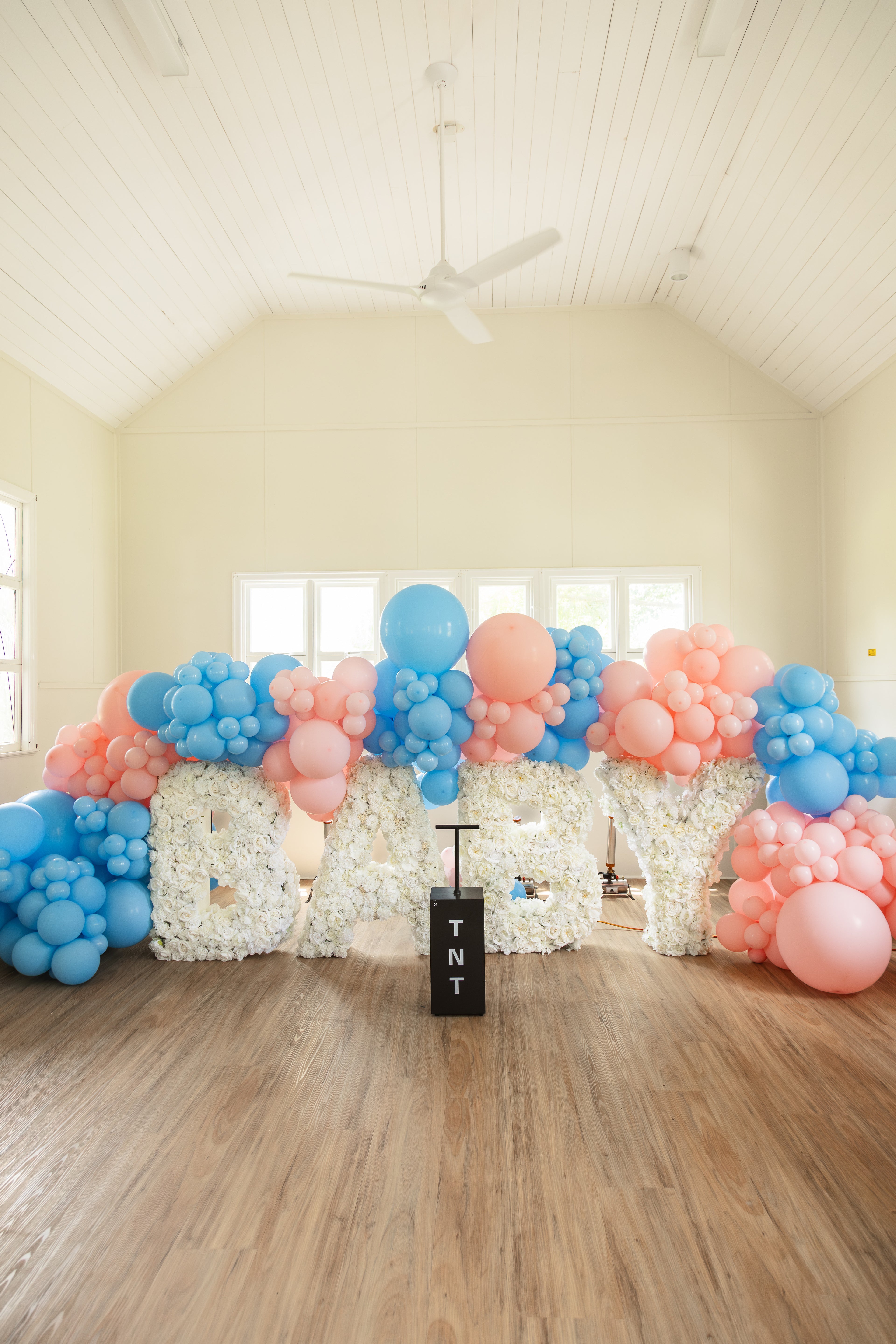 Gender reveal celebration in Brisbane & Gold Coast with TNT setup, balloons, and personalised décor for an unforgettable moment.”

“Dramatic TNT Gender Reveal setup across Brisbane, Gold Coast & Sunshine Coast with balloons and colourful, personalised styling.”

“Luxury TNT Gender Reveal package in Brisbane & Gold Coast featuring balloons, personalised décor, and a fun, colourful display.”